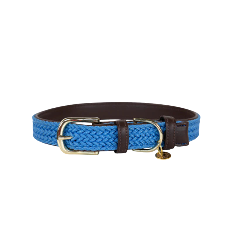 Kentucky Dogwear - Nylon Braided Dog Collar Light Blue