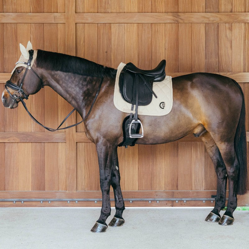 Kentucky Horsewear - Tapis de dressage Wave 3D logo beige | - Ohlala