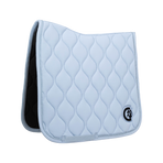 Kentucky Horsewear - Wave 3D Dressage Saddle Pad light blue logo | - Ohlala