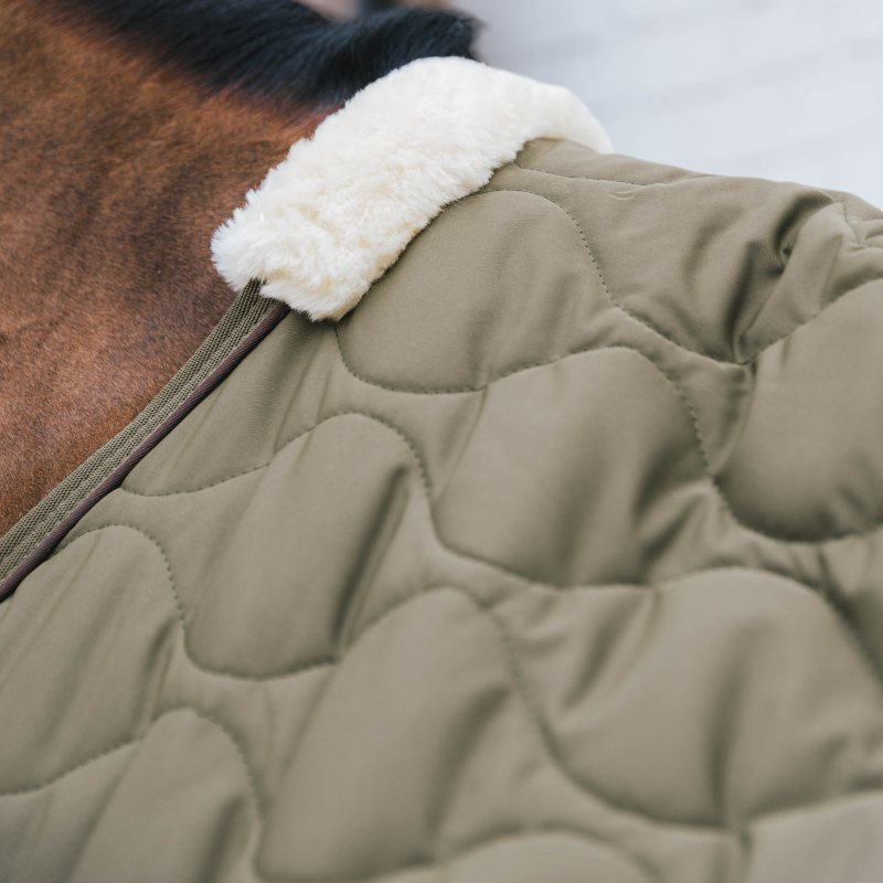 Kentucky Horsewear - Couverture polaire Transport Combo Cooler Fleece vert sapin