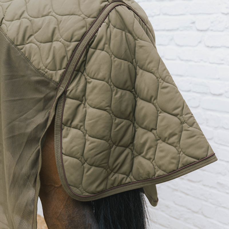 Kentucky Horsewear - Couverture polaire Transport Combo Cooler Fleece vert sapin