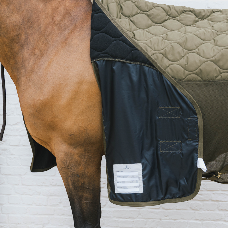 Kentucky Horsewear - Couverture polaire Transport Combo Cooler Fleece vert sapin