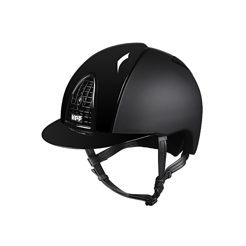 KEP - Casque d'équitation Cromo Textile/ Polish noir visière standard | - Ohlala