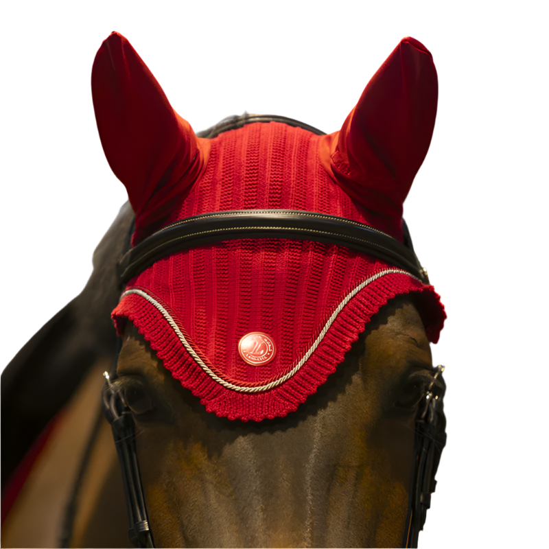 Lami-cell - Bonnet pour chevaux Luxin rouge