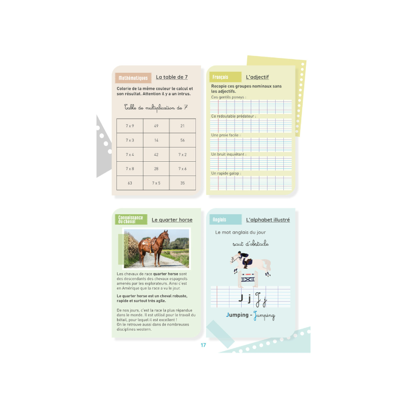 Lavauzelle - Cahier d'activités sur le thème du cheval niveau CE2