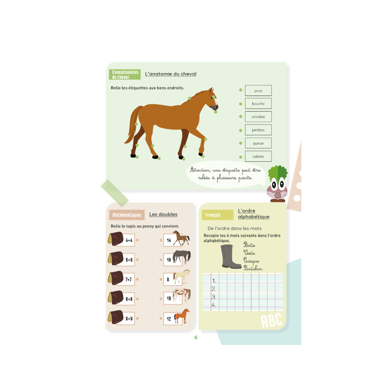 Lavauzelle - Cahier d'activités sur le thème du cheval niveau CP