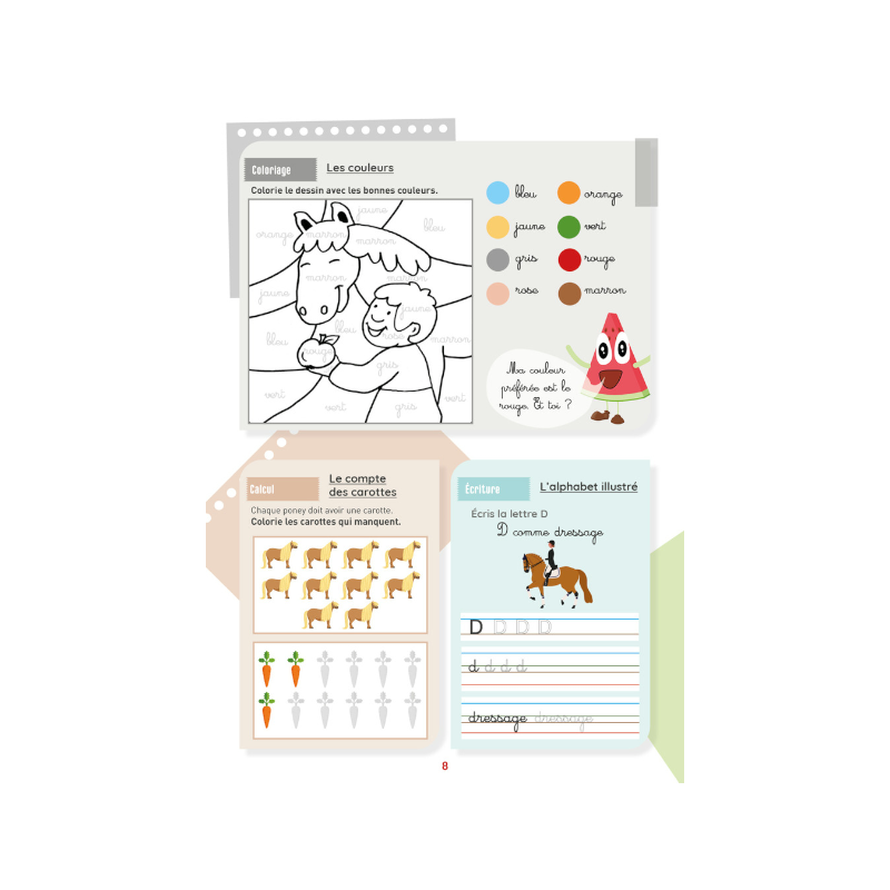 Lavauzelle - Cahier d'activités sur le thème du cheval niveau Grande Section