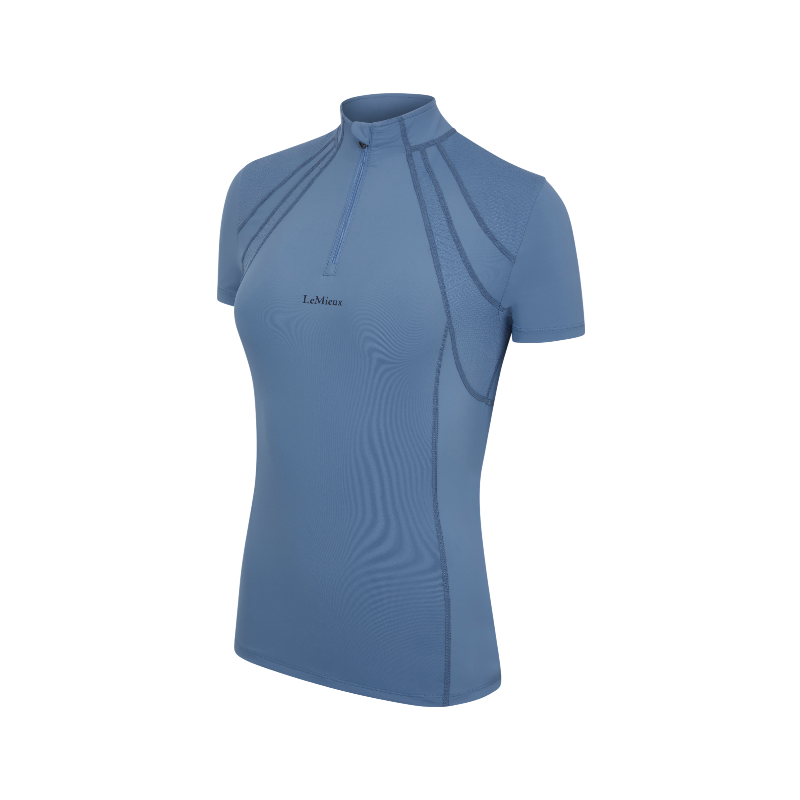 Lemieux - Baselayer manches courtes femme Mia Mesh ice blue