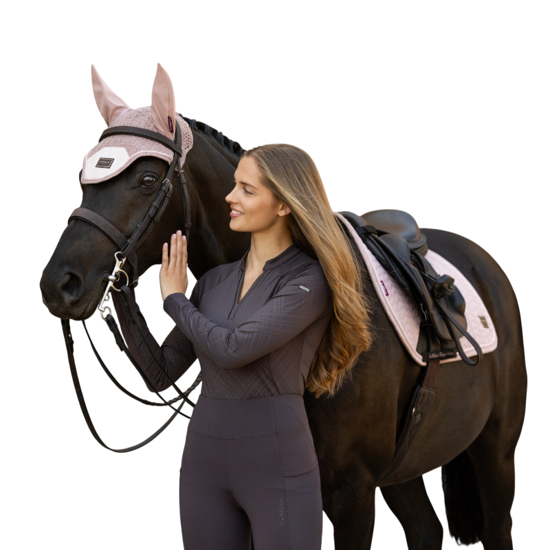 LeMieux - Women’s Heritage Check Long-Sleeve Base Layer in Cocoa