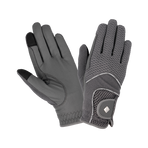 Lemieux - 3D Mesh Grey Riding Gloves | - Ohlala