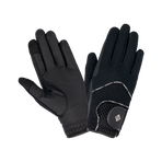 Lemieux - 3D Mesh Black Riding Gloves | - Ohlala