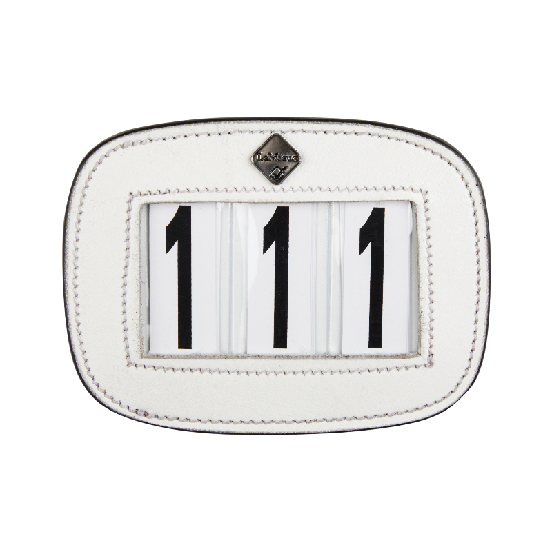 Lemieux - Porte-numéro pour selle blanc