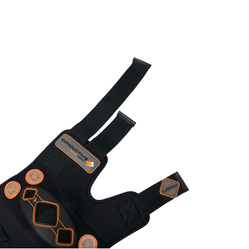 Lemieux - Therapeutic conductive black Magno knee protectors 