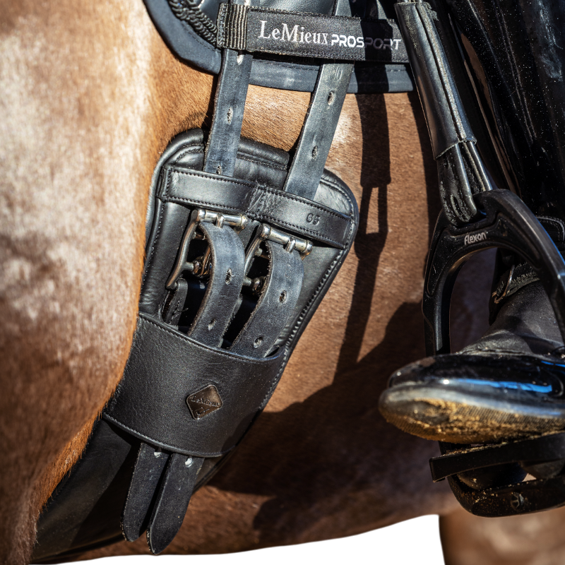 Lemieux - Sangle de dressage Gel-Tek anatomique noir