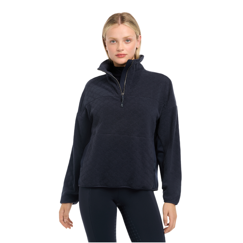 Lemieux - Damen Langarm-Sweatshirt Dana quarter zip marine | - Ohlala