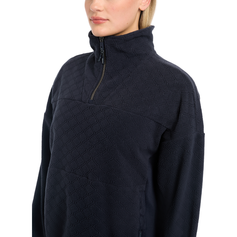 Lemieux - Damen Langarm-Sweatshirt Dana quarter zip marine | - Ohlala
