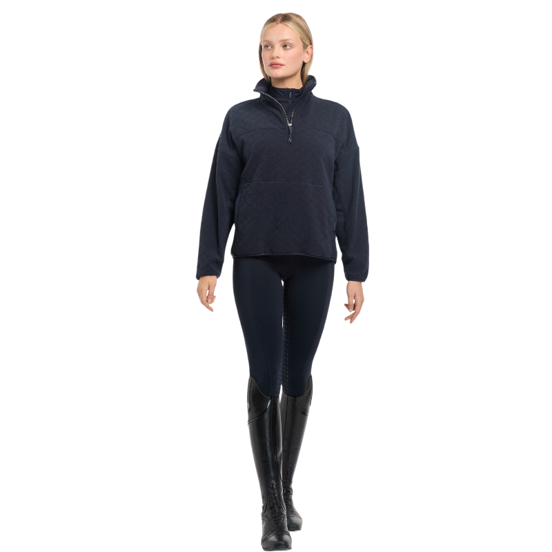 Lemieux - Damen Langarm-Sweatshirt Dana quarter zip marine | - Ohlala