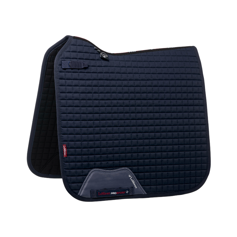 Lemieux - Tapis de dressage Square Coton marine | - Ohlala
