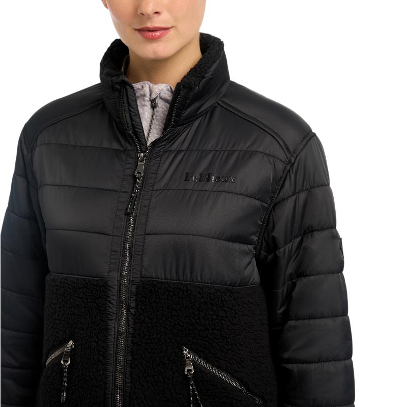 Lemieux - Polaire manches longues hybride femme Alissa noir