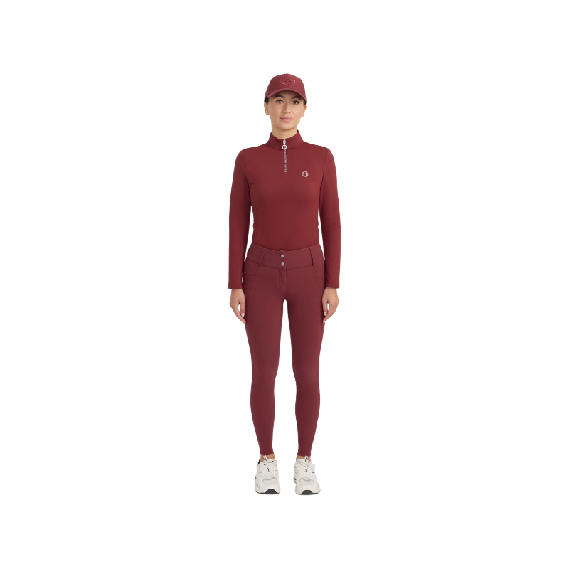 Harcour - Pantalón de equitación mujer Ludivine vigne