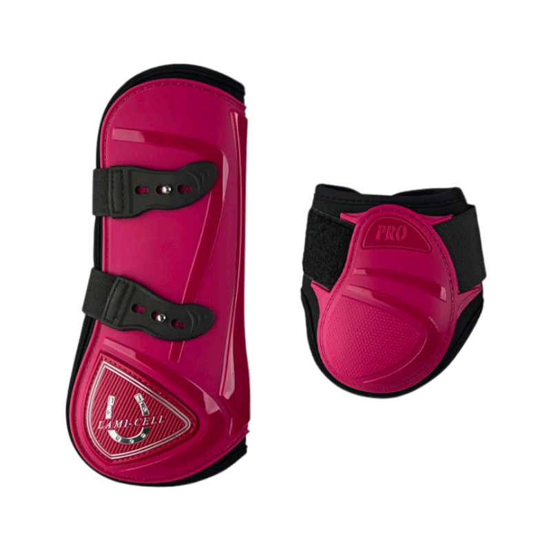 Lami-cell - Raspberry gaiters and fetlock protectors