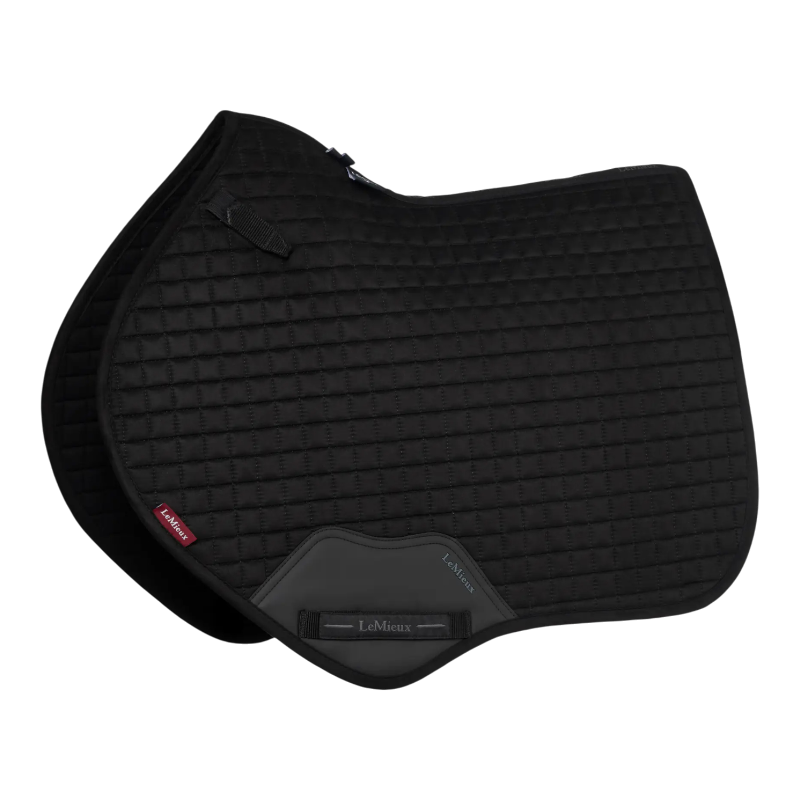 LeMieux - Suede Close Contact Square Black Saddle Pad | - Ohlala