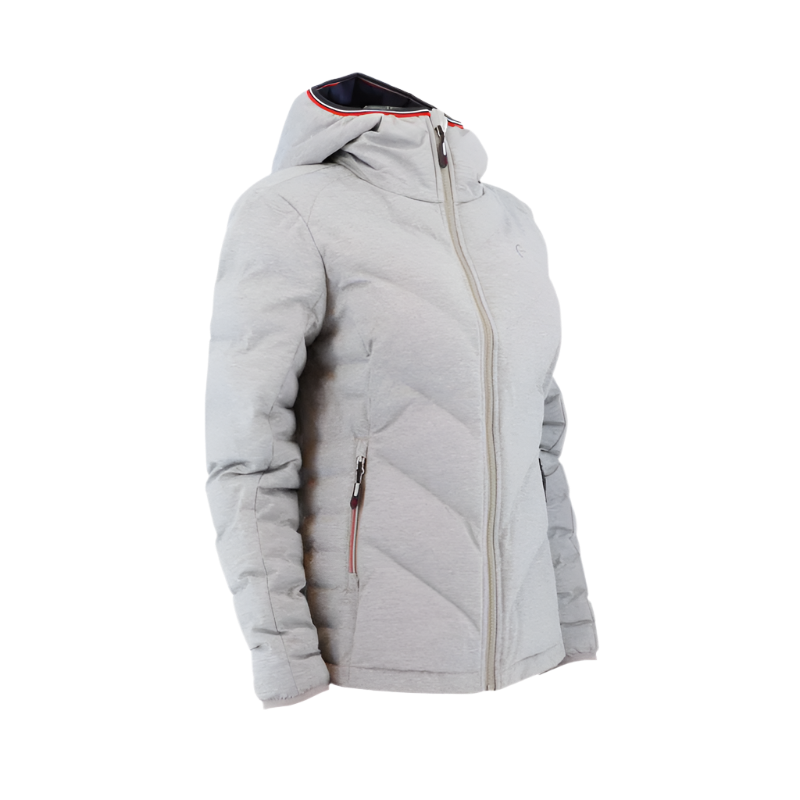 Equithème - Women's long-sleeved padded jacket Lara heather gray