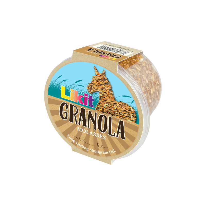 Likit - Friandise pour chevaux pierre granola mélasse