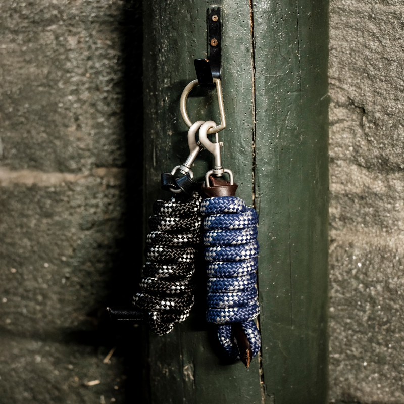 Horseware - Cuerda de trabajo Lead marino/marrón/plata | - Ohlala