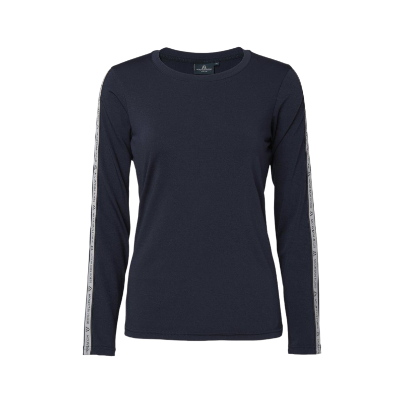 Mountain Horse - T-shirt manches longues femme Active Stripe marine