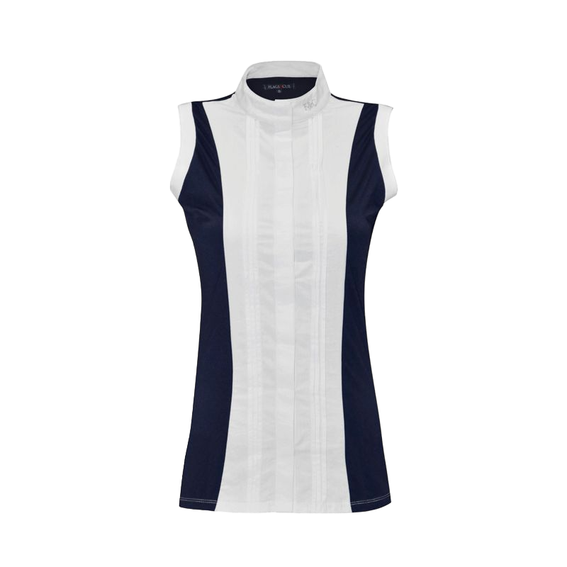 Flags &amp; Cup - Diamantina women's navy sleeveless shirt 