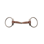 Metalab - Bocado dos anillas Pinchless cañón de cuero 20 mm | - Ohlala