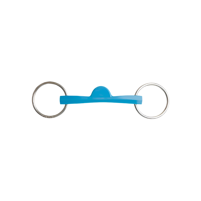 Metalab - Flexi straight half-moon bit with two blue rings