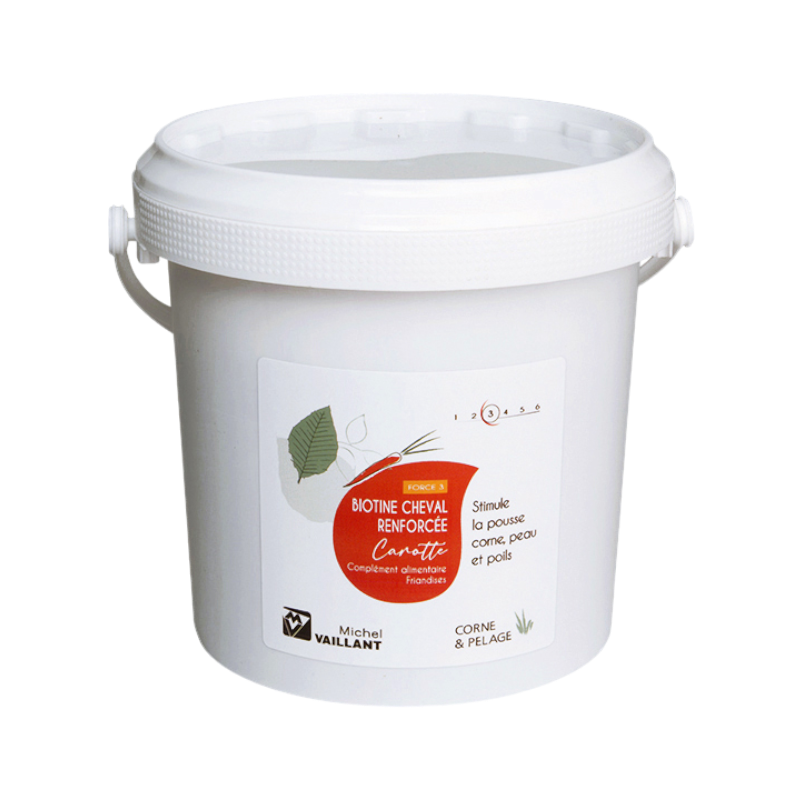 Michel Vaillant - Food supplement for hoof and skin treats Biotin reinforced carrot
