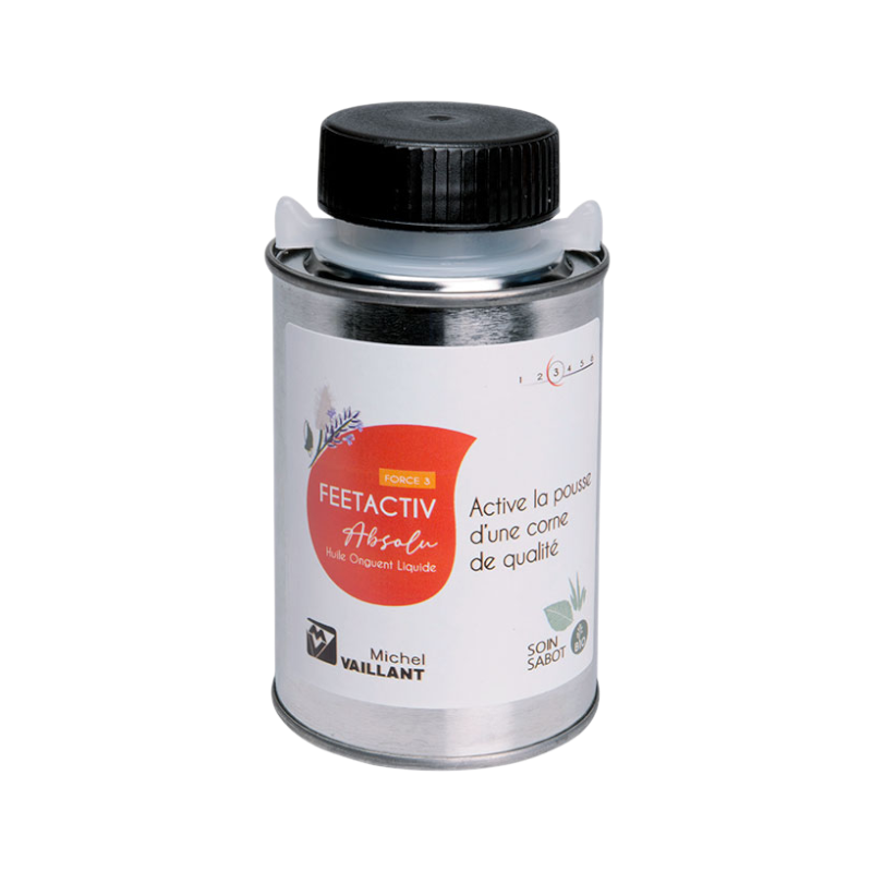 Michel Vaillant - Organic hoof oil stimulates growth Feetactiv absolu with applicator