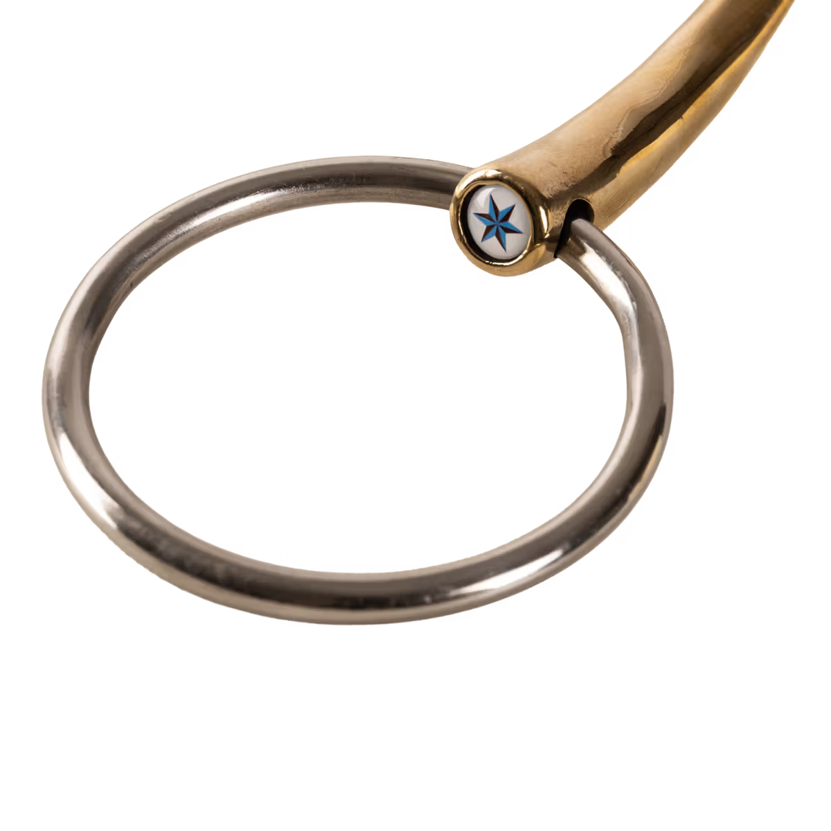 Velari - Dubbel gebroken ringbit in zacht koper 14mm | - Ohlala