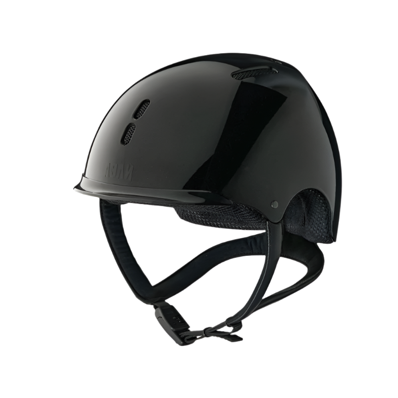 NACA - Casque d'équitation Gravity S sans visière brillant noir onyx