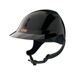 NACA - Casco da equitazione Gravity XP visiera polo lucido nero onyx | - Ohlala