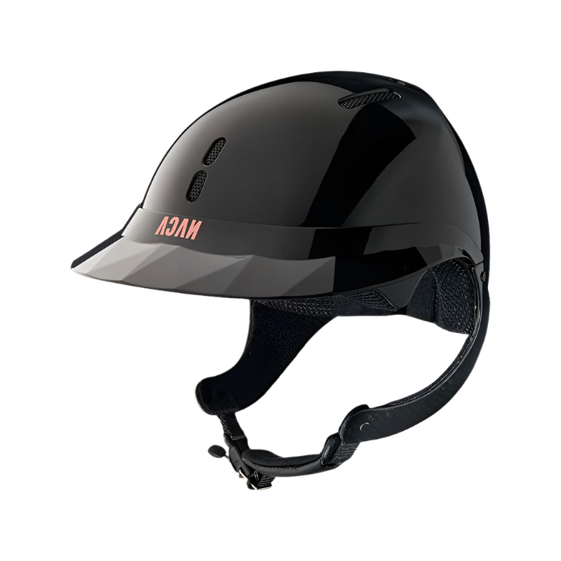 NACA - Capacete de equitação Gravity XP pala polo brilhante preto onyx | - Ohlala