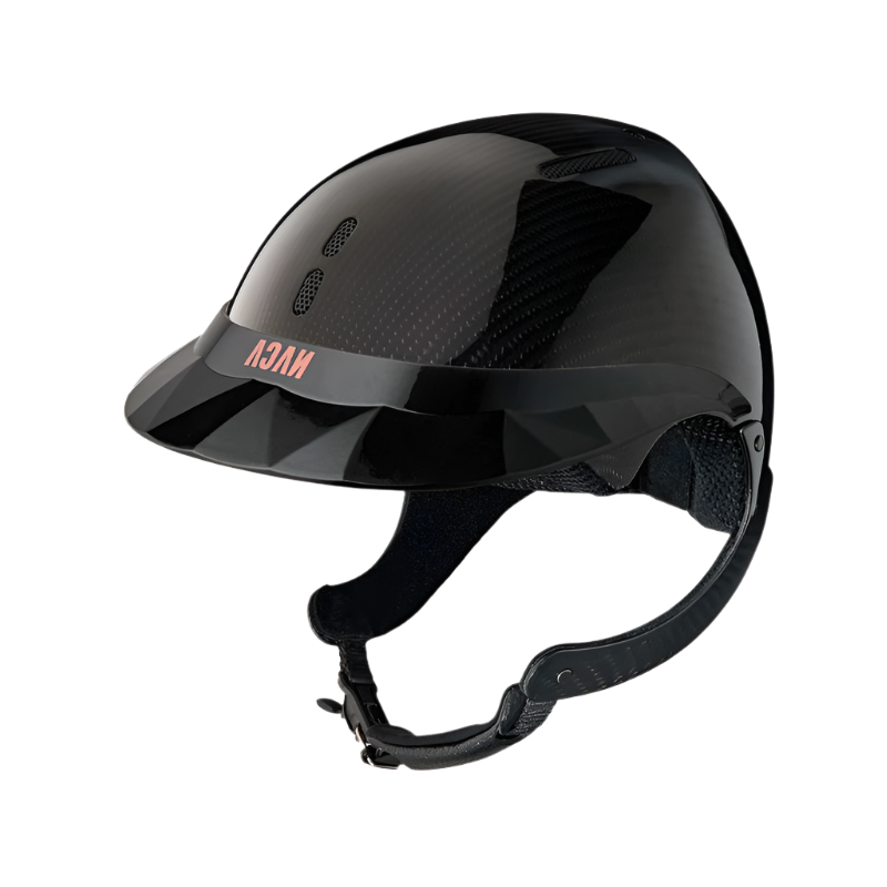 NACA - Gravity XP riding helmet with glossy black carbon polo visor