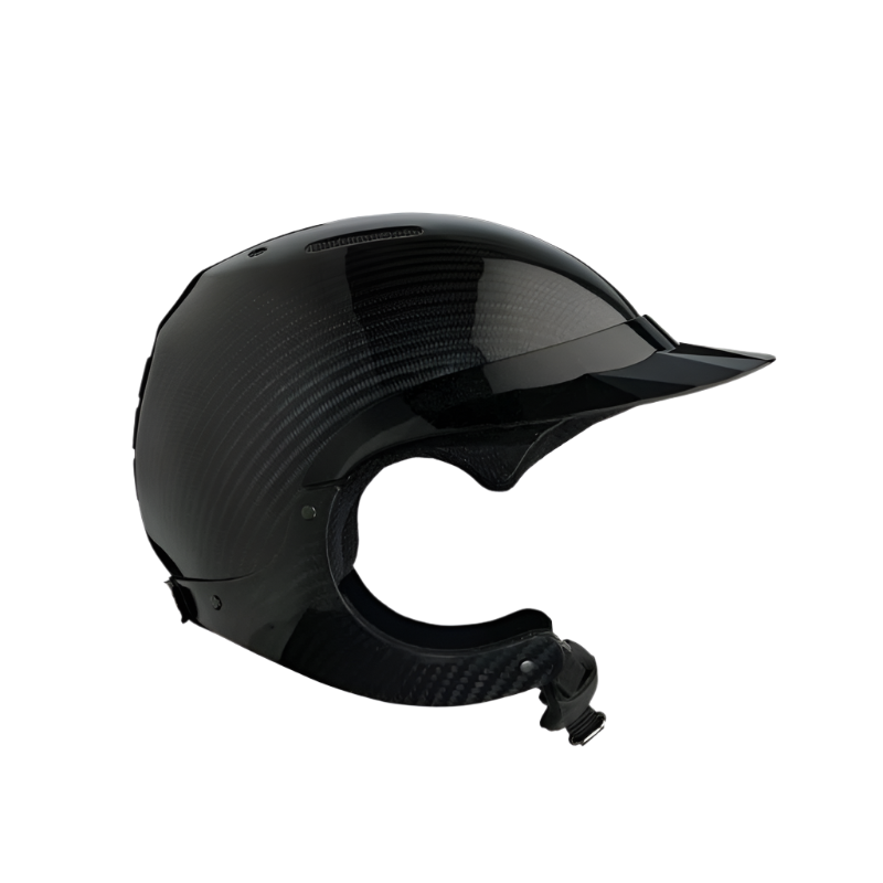 NACA - Gravity XP riding helmet standard visor carbon glossy black