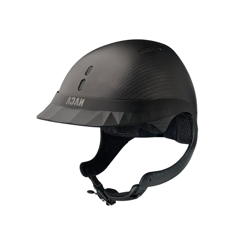 NACA - Casco de equitación Gravity XP visera estándar carbono mate negro | - Ohlala