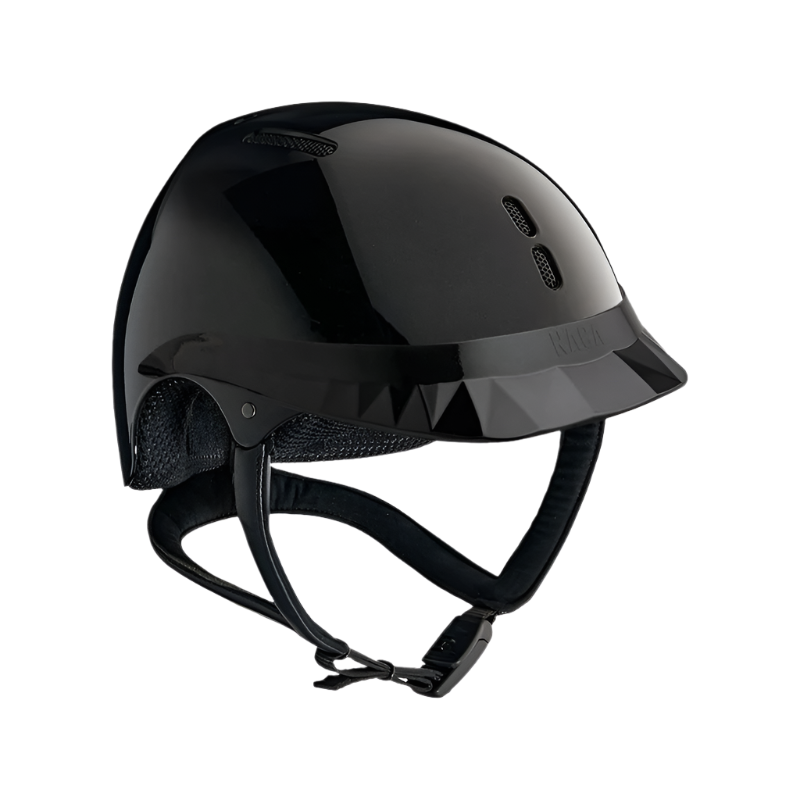 NACA - Casque d'équitation Gravity S visière standard brillant noir onyx