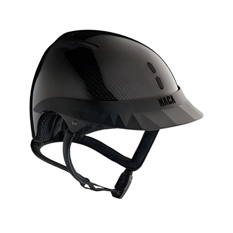 NACA - Gravity S riding helmet standard visor carbon glossy black