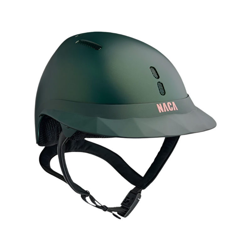 NACA - Casque d'équitation Gravity S visière polo mat vert