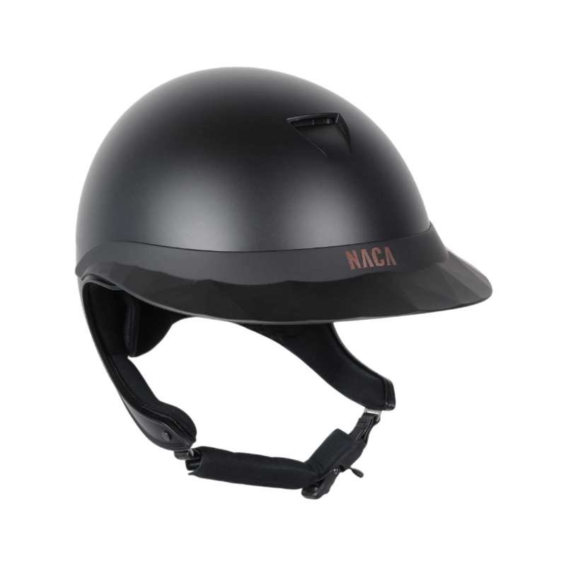 NACA - Capacete de equitação viseira polo Comète XP preto mate | - Ohlala