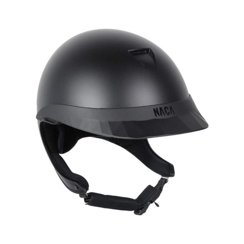 NACA - Capacete de equitação viseira standard Comète XP preto mate | - Ohlala