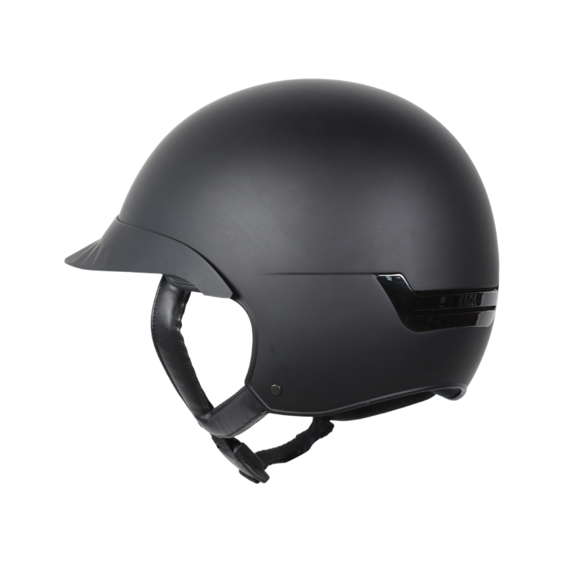 NACA - Capacete de equitação com viseira standard Comète S preto mate | - Ohlala