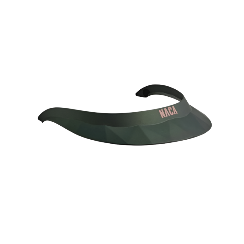 NACA - Matt green polo visor/rose gold logo