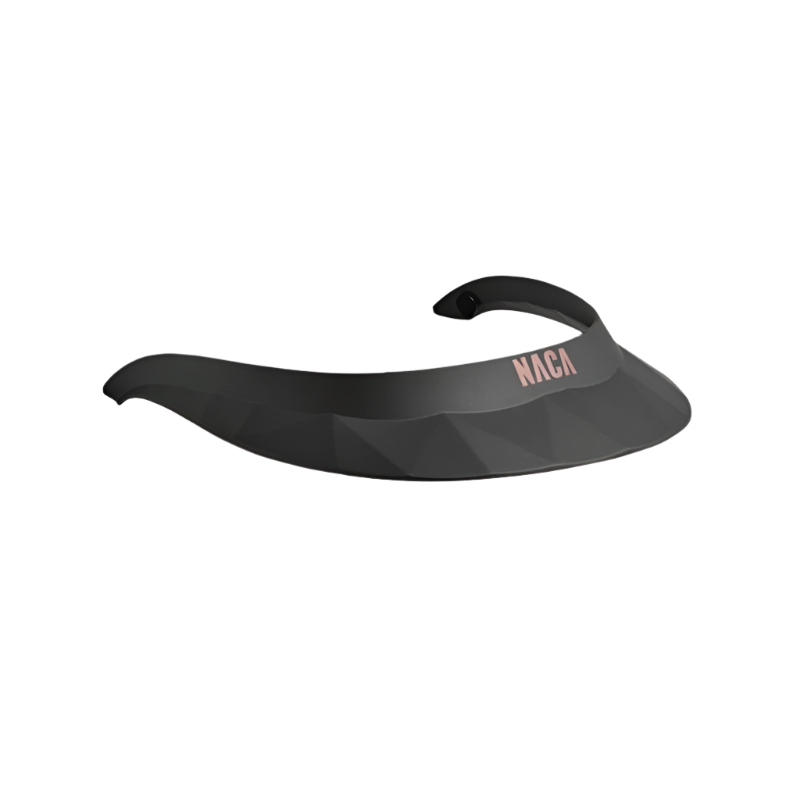 NACA - Matt black onyx polo visor/rose gold logo